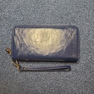 Blue wallet